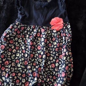 Carter's Navy and Pink Floral Dress